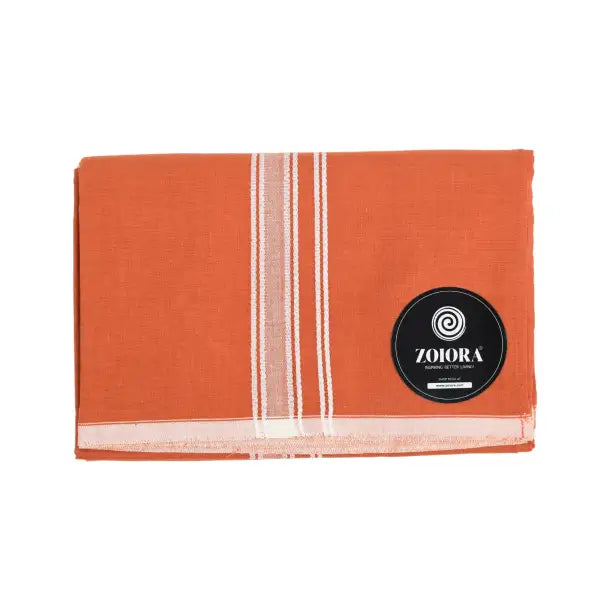 Zoiora Pure Cotton Premium Kavi Lungi For Men