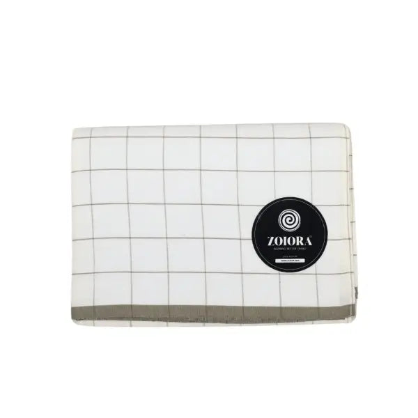 Zoiora Premium 100% Cotton Checkered Lungi For Men