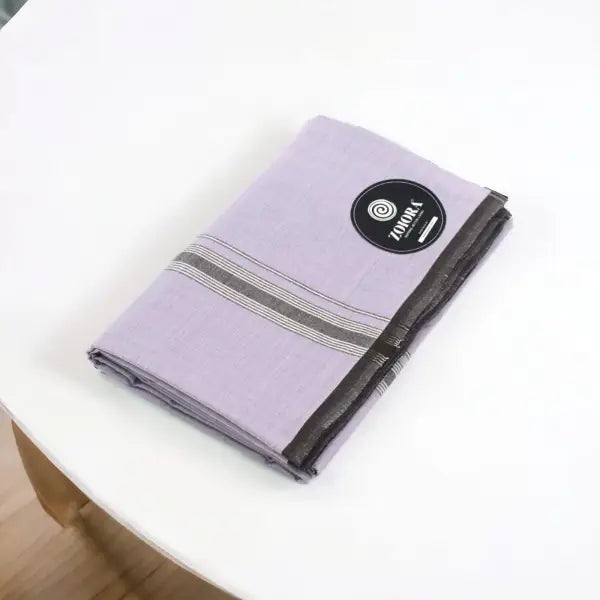 Zoiora Premium 100% Cotton Grey Lungi For Men