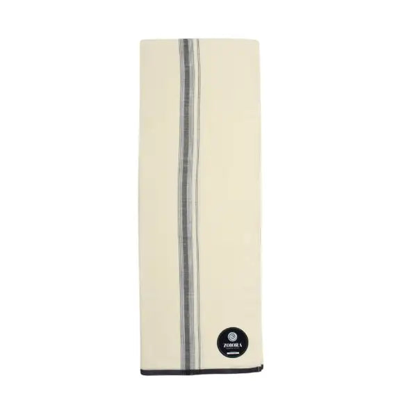Zoiora 100% Pure Cotton Cream Lungi for Men
