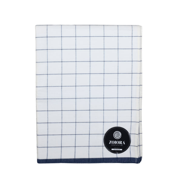 Zoiora Premium 100% Cotton Blue Lungi for Men