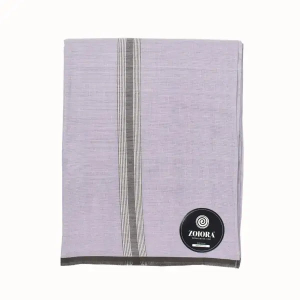 Zoiora Premium 100% Cotton Grey Lungi For Men
