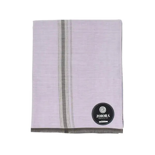 Zoiora Premium 100% Cotton Grey Lungi For Men