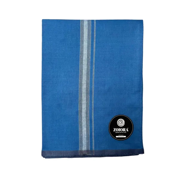 Zoiora Premium Indigo 100% Cotton Lungi For Men