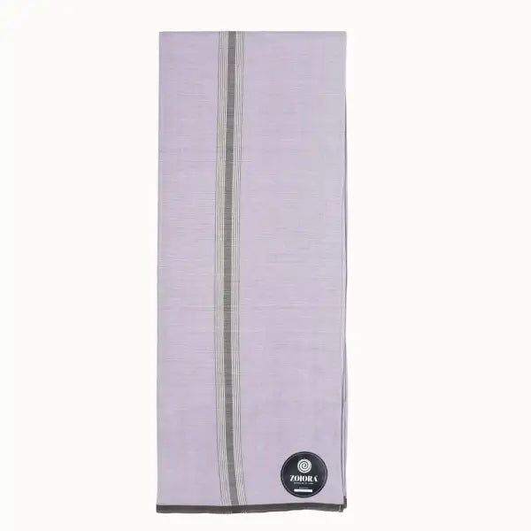 Zoiora Premium 100% Cotton Grey Lungi For Men
