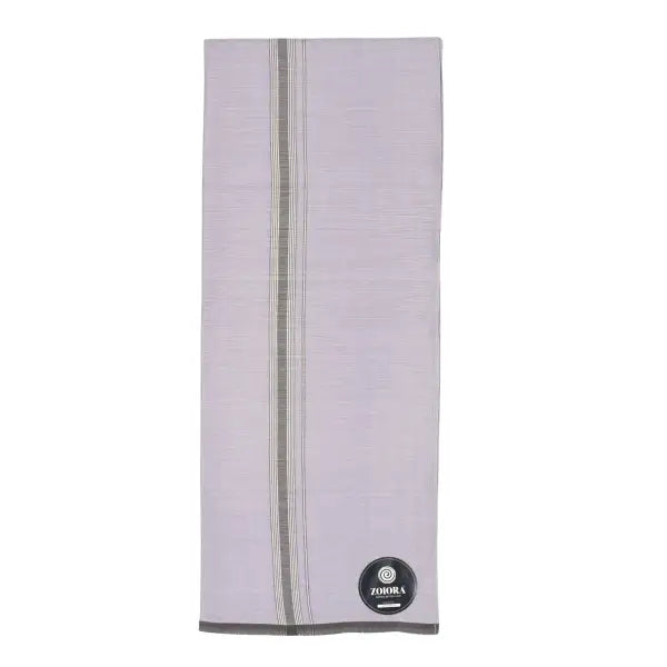 Zoiora Premium 100% Cotton Grey Lungi For Men