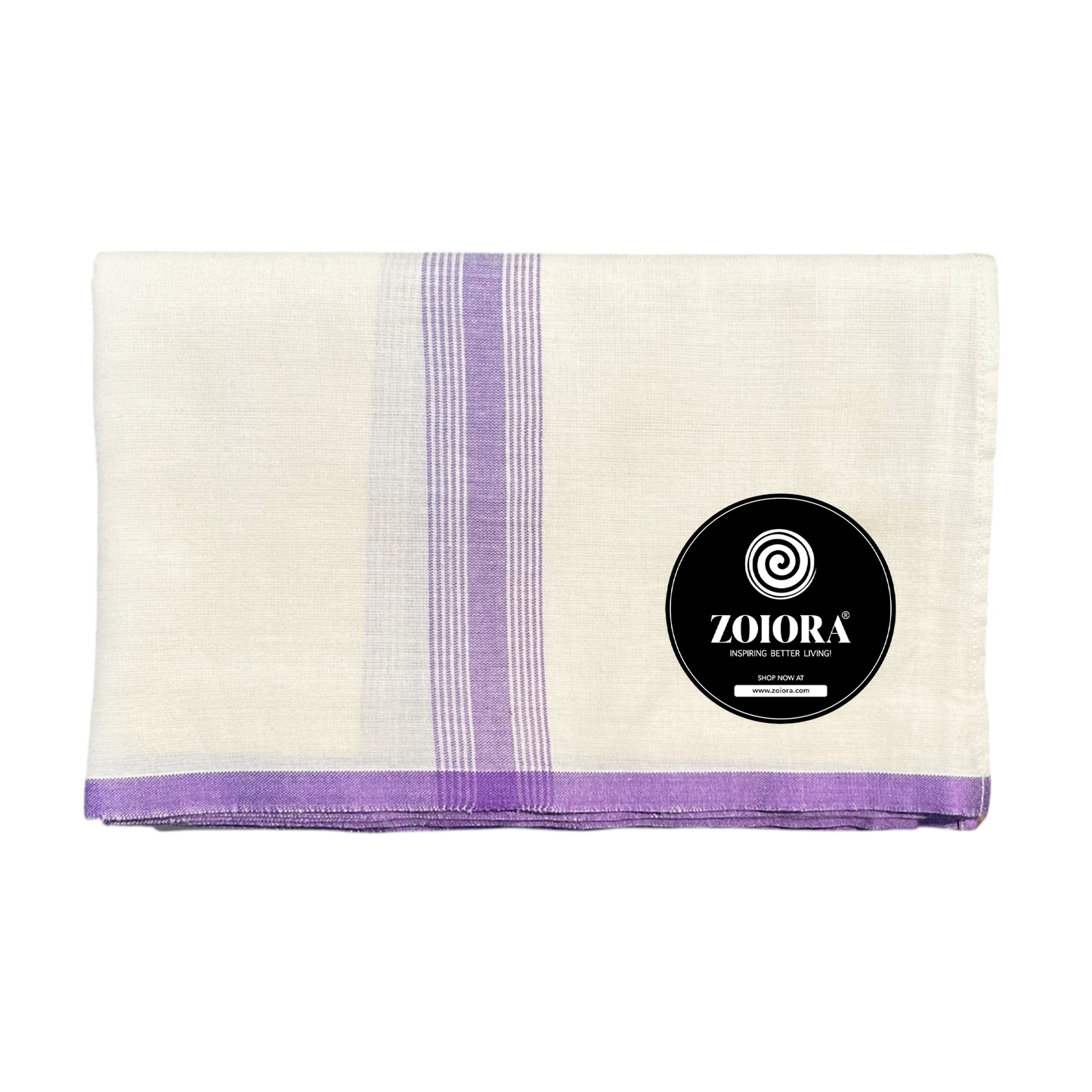 Zoiora Pure Cotton Ivory/Cream Lungi