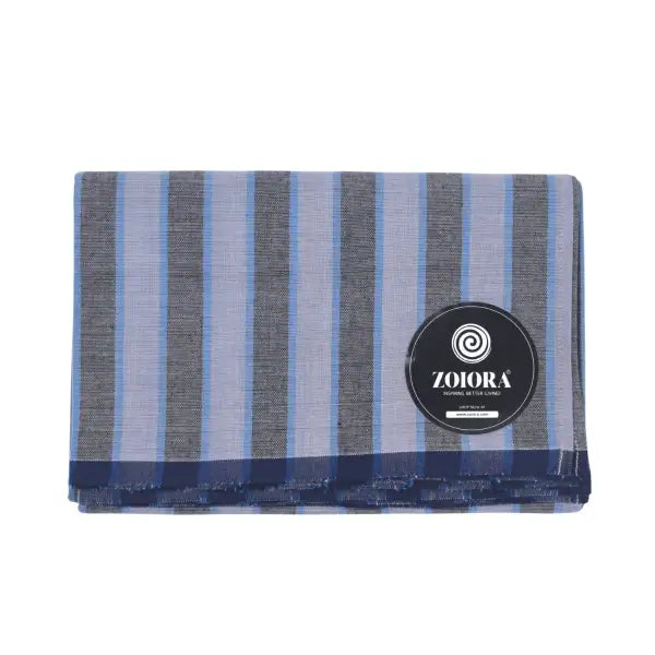 Zoiora Premium Multicolour 100% Pure Cotton Stripe Lungi For Men