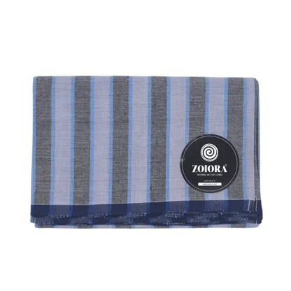 Zoiora Premium Multicolour 100% Pure Cotton Stripe Lungi For Men