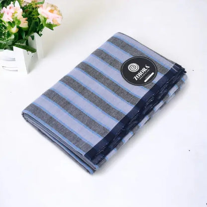 Zoiora Premium Multicolour 100% Pure Cotton Stripe Lungi For Men