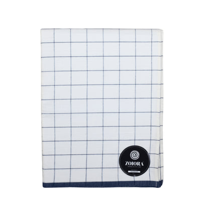 Zoiora Premium 100% Cotton Blue Lungi for Men