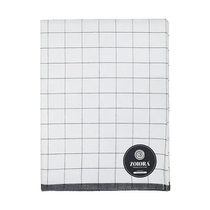 Zoiora Premium 100% Cotton Black Check Lungi for Men
