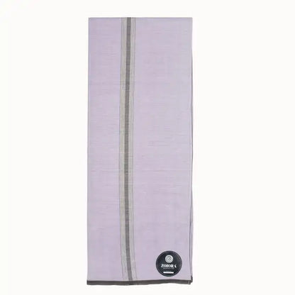 Zoiora Premium 100% Cotton Grey Lungi For Men