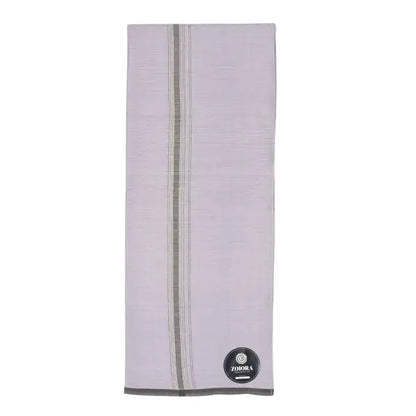 Zoiora Premium 100% Cotton Grey Lungi For Men